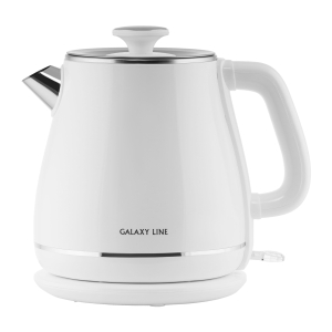 Чайник электрический Galaxy LINE GL 0331, белый, пластик, двойная стенка из нержавеющей стали(12)(_1