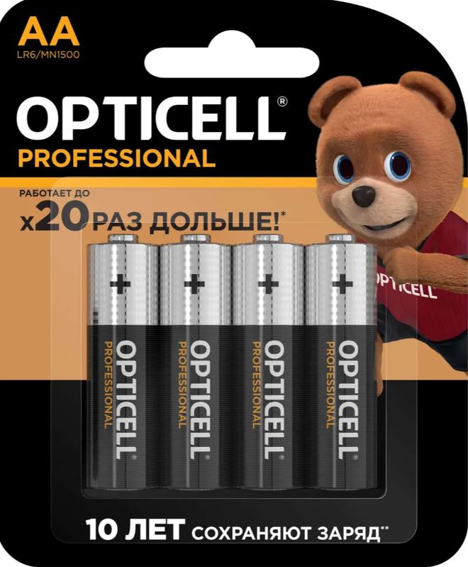 Батарейки AA 4шт OPTICELL PROFESSIONAL (_48_)