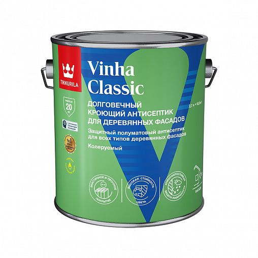 Антисептик кроющий VINHA CLASSIC VC п/мат 2,7л (6)