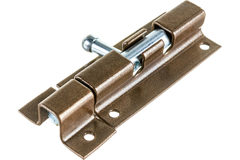 Задвижка накладная ШП-60 прямоугольная, коричневая (20)