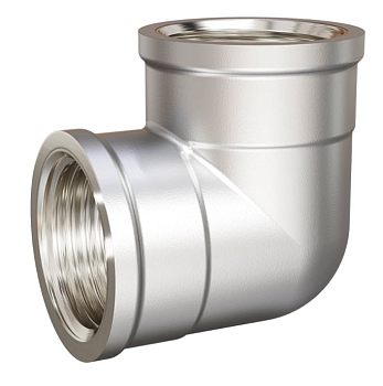 Угол 90 гр LD Pride (1") ВР/ВР латунь никель (16)