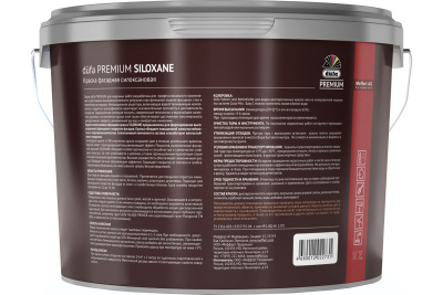 Краска DUFA Premium водно-дисперсионная SILOXANE фасадная силоксановая база 1 белая 9л купить в интернет магазине Вегос-М в Улан-Удэ