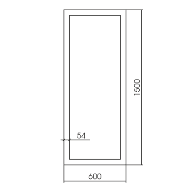 Зеркало Венге 600*1500  купить в интернет магазине Вегос-М в Улан-Удэ
