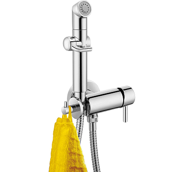 Смеситель ЛеМарк для биде Соло, встраиваемый, хром, гигиеническим душ LM7166C (_8_)