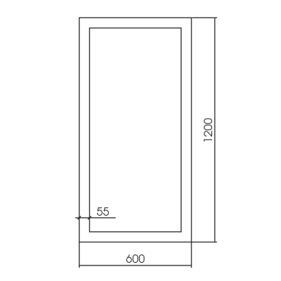 Зеркало "Севилья" 600х1200  (золото)																	 купить в интернет магазине Вегос-М в Улан-Удэ