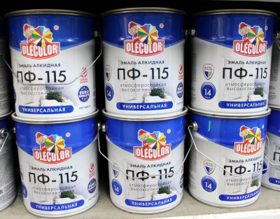 Эмаль ПФ-115 Бежевый 5кг Olecolor Глянц. купить в интернет магазине Вегос-М в Улан-Удэ