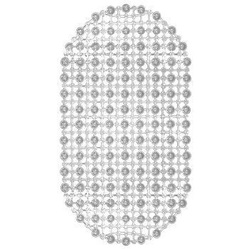 Коврик для ванны "Комфорт" 36х65 см прозрачный