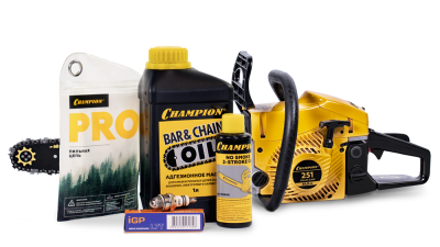 Бензопила CHAMPION  АКЦИЯ 251-18"-0,325-1,5-72 (2,3кВт 50,8см³ легкий старт 5,6кг) купить в интернет магазине Вегос-М в Улан-Удэ