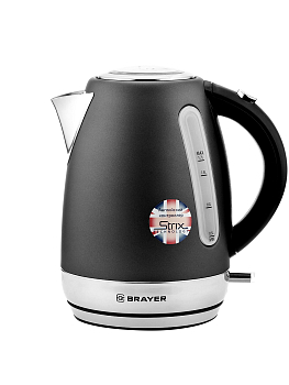 Чайник электриx. BRAYER 6118BR, 2200Вт.1,7 л, сталь 