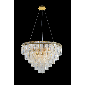 Подвесная люстра 2893E/14 GOLD+CLEAR (1)