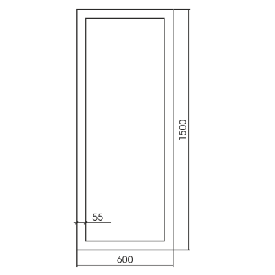 Зеркало "Эфес" 600х1500 																 купить в интернет магазине Вегос-М в Улан-Удэ