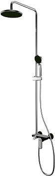 Душевая система со смесителем Calorie 40мм черный (1)