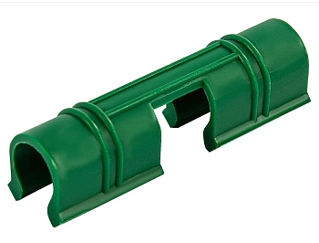 Зажим для крепления пленки D-12мм 20шт/уп зеленые Полисад																																							