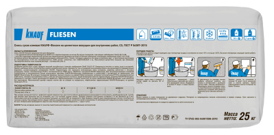 Клей плиточный 25кг Флизен KNAUF купить в интернет магазине Вегос-М в Улан-Удэ
