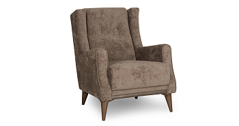 Кресло Плимут для отдыха Арт. ТК 379 Романс шоколад, Марвел шоколад к/з`