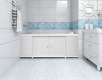 Экран-купе 1,50м Белый глянец(__)