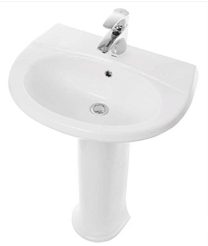 Раковина с пьедесталом Самарский 57 ВКС Белый S1